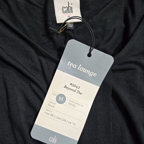 Cabi 3243 Beyond Tee Black Layered Sleeveless Tunic Lagenlook Convertible - Picture 7 of 9